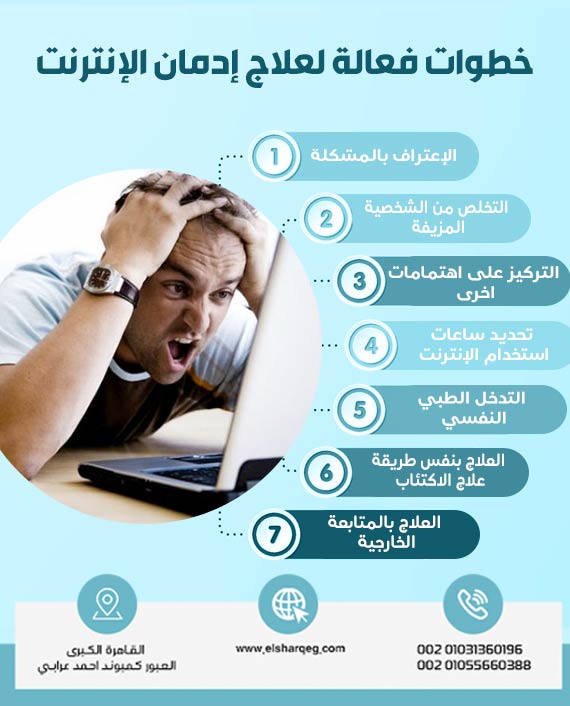 خطوات فعالة لعلاج إدمان الإنترنت