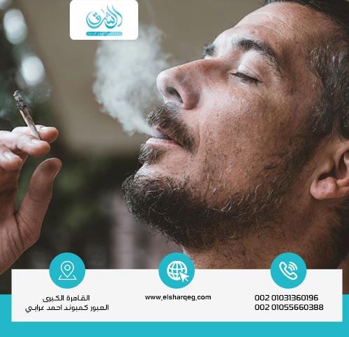 شكل مدمن الحشيش وصفاته