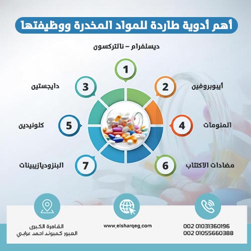 أهم أدوية طاردة للمواد المخدرة ووظيفتها