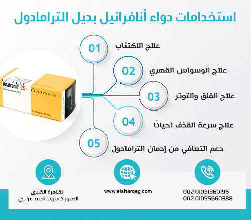 استخدامات دواء أنافرانيل بديل الترامادول