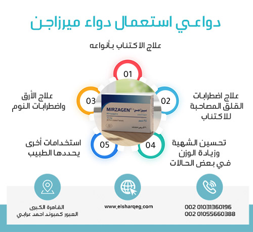 دواعي استعمال دواء ميرزاجن