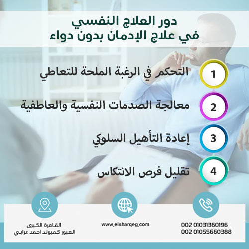 دور العلاج النفسي في علاج الإدمان بدون دواء